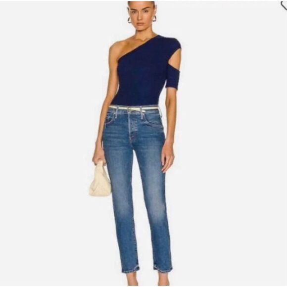 MOTHER Denim Stinger Flood Crate Digger Mid Rise Skinny Jeans Size 29 MWT - Picture 1 of 15
